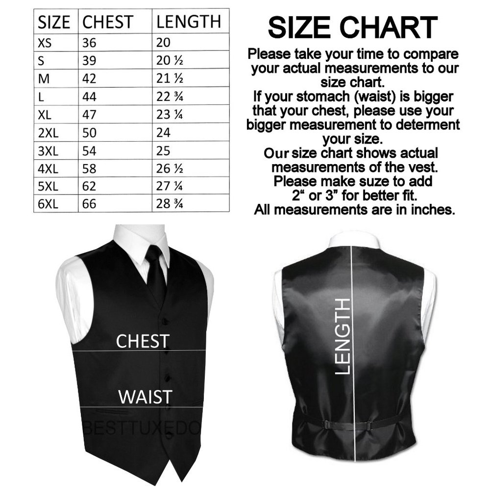 Men's Formal Wedding Prom Homecoming Tuxedo Vest Bow-Tie Hankie - Red Satin - Picture 3 of 4